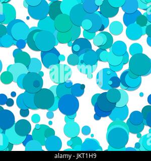 Repeating dot background pattern - vector graphic design from multicolored light blue with shadow effect Stock Vector