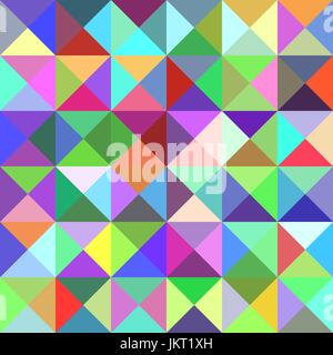 Abstract pyramid pattern background - mosaic vector illustration from triangles in multicolored tones Stock Vector