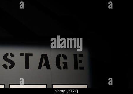 Stage Box Sign Theatre stage sign / concert stage sign Stock Photo - Alamy