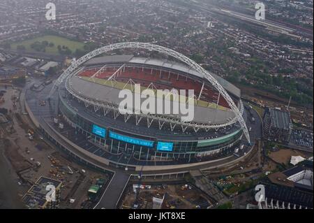 Aerial views over London Stock Photo