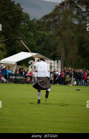 Hammer thrower at Inverary Highland Games Stock Photo