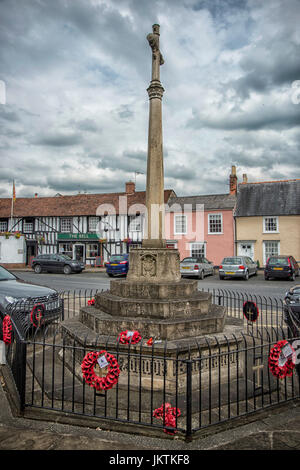 Clare War Memorial, Market Hill, Clare, Sudbury, Suffolk Stock Photo