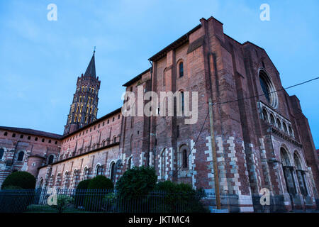 Basilica of St. Sernin in Toulouse. Toulouse, Occitanie, France. Stock Photo