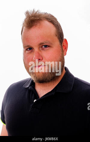 French-Canadian man, French-Canadian, adult man, front view, eye Stock ...