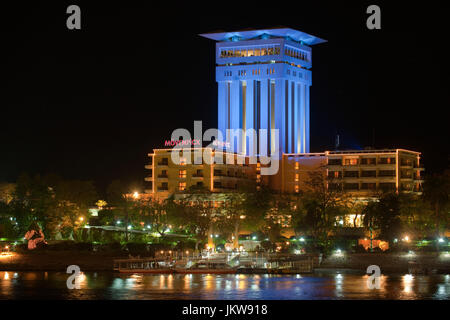 Aegypten, Assuan, Hotel Mövenpick Resort Aswan am Elephantine Island Stock Photo