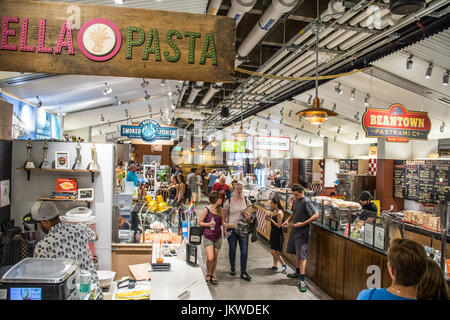 Inside Boston Public Market, Boston MA, USA Stock Photo