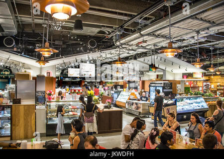 Inside Boston Public Market, Boston MA, USA Stock Photo