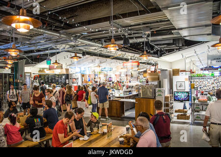 Inside Boston Public Market, Boston MA, USA Stock Photo