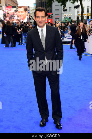 Clive Owen attending the European premiere of Valerian and the City of a Thousand Planets at Cineworld in Leicester Square, London. Stock Photo