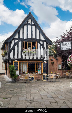 The Old Bakery Tea Rooms, a historical building in the market town of Newark Upon Trent, Nottinghamshire, UK Stock Photo