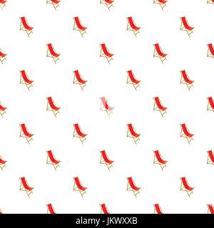 Beach chair pattern Stock Vector