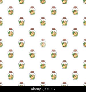 Coin in jar pattern Stock Vector