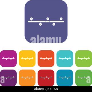 Timeline infographic icons set Stock Vector