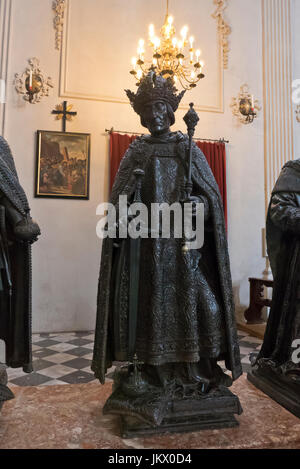 A bronze statue of Federico III in the Hofkirche (Court church), Innsbruck, Tyrol, Austria Stock Photo