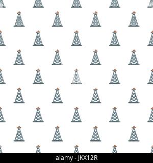 Oil rig pattern Stock Vector
