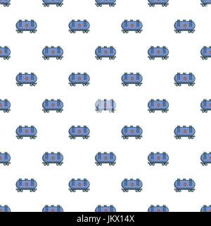 Gasoline railroad tanker pattern Stock Vector