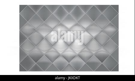 diamond tile stainless steel sheet wall, floor, plate, aluminum, wall, Stock Vector