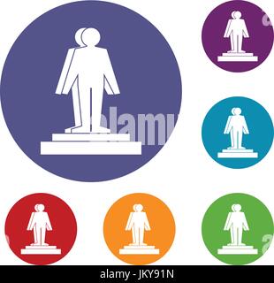 3d model of a man icons set vector color Stock Vector Image & Art - Alamy