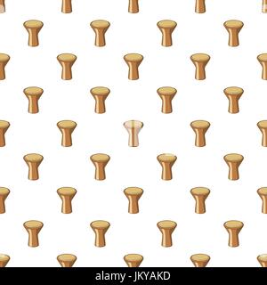 Darbuka percussive musical instrument pattern Stock Vector