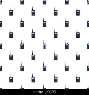 Portable handheld radio pattern Stock Vector