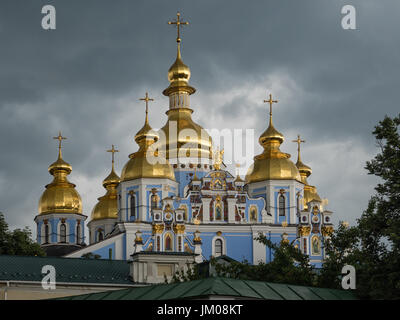 KYIV, UKRAINE - JUNE 10, 2016:  St. Michael's Golden-Domed Monastery in Kiev (Kyiv), Ukraine Stock Photo