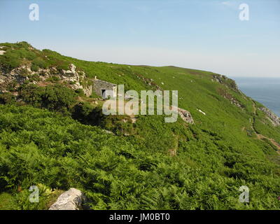 Lundy Island famous for wildlife and stunning scenery in the Bristol channel. Lundy is the old Norse for Puffin. Now run by the Landmark Trust. Stock Photo