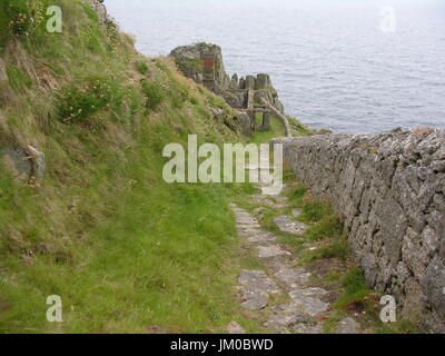 Lundy Island famous for wildlife and stunning scenery in the Bristol channel. Lundy is the old Norse for Puffin. Now run by the Landmark Trust. Stock Photo