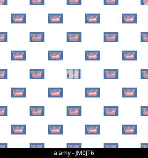 Baby bed pattern Stock Vector