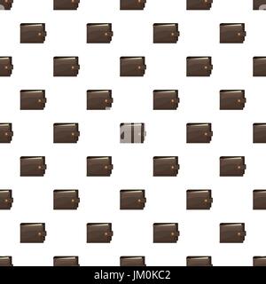 Brown wallet pattern Stock Vector