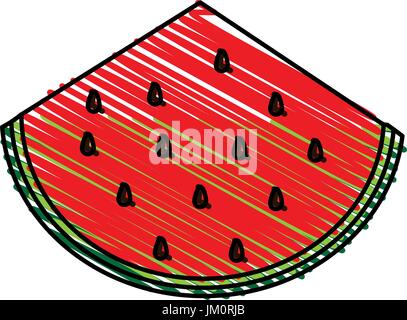 juicy fresh fruit cartoon Stock Vector