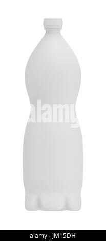 Realistic white plastic bottle. Product Packing Stock Photo