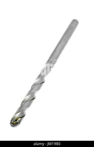 Drill bits for construction on white background. Stock Photo