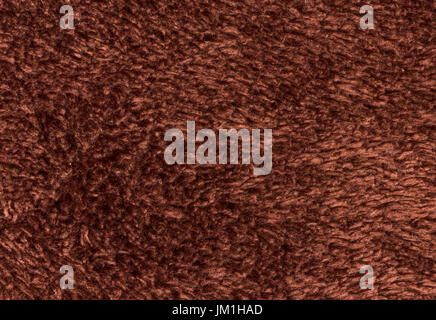 Double sided terry towelling fabric texture background. Brown color Stock Photo