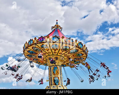 Amusement Park Cardiff Bay Glamorganshire UK Stock Photo - Alamy