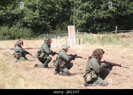 July 21, 2014 - Paddock Wood, Kent, UK - Re-enactors at the War and Peace Revival at Hop Farm in Paddock Wood Kent UK 26/7/2017 (Credit Image: © Theodore Liasi via ZUMA Wire) Stock Photo