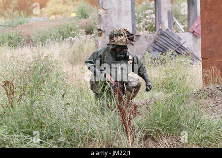 July 21, 2014 - Paddock Wood, Kent, UK - Re-enactors at the War and Peace Revival at Hop Farm in Paddock Wood Kent UK 26/7/2017 (Credit Image: © Theodore Liasi via ZUMA Wire) Stock Photo