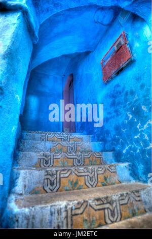 The Blue City, Morocco Stock Photo