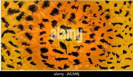 Gepard cheetah pointed skin wool texture background. vector illustration. Stock Vector