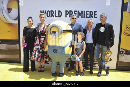 Film Premiere of Despicable Me 3  Featuring: Dana Gaier, Kristen Wiig, Steve Carell, Nev Scharrel Where: Los Angeles, California, United States When: 25 Jun 2017 Credit: Apega/WENN.com Stock Photo