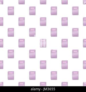Spiral notebook with lilac cover pattern Stock Vector