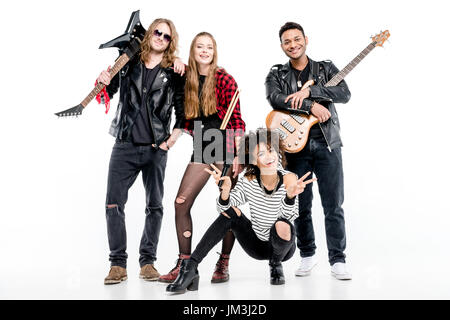 rock and roll band Stock Photo - Alamy