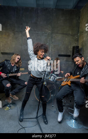 rock and roll band Stock Photo - Alamy