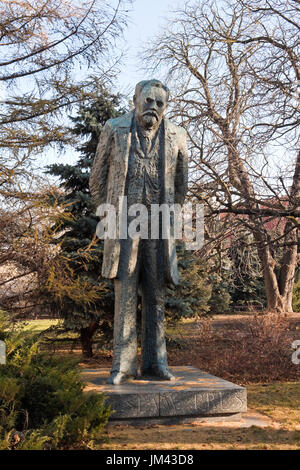 Statue of polish writer Boleslaw Prus in Warsaw, Poland Stock Photo