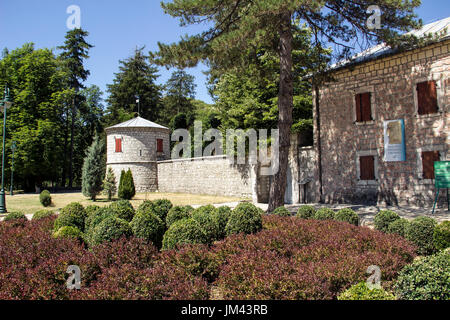 Cetinje, Montenegro - The former residence of the Montenegrin Prince-Bishop Petar II Petrovic Njegos (1813-51) named BILJARDA (Billiard Palace) Stock Photo