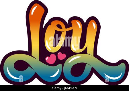 joy. Hand drawn lettering isolated on white background. Design element for poster, greeting card, t-shirt. Vector illustration. Stock Vector