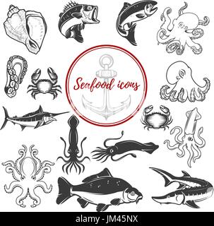 Set of silhouette logo octopus tentacles, Vector object for logos ...