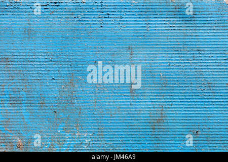 background from dirty blue wall from fibre cement board outdoors Stock Photo