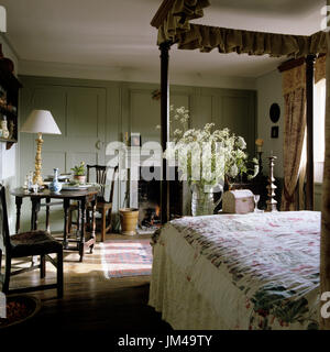 Georgian style bedroom Stock Photo