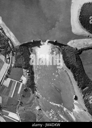 MOHNE DAM, Germany,  breached after the attack on 16-17 May 1943. Photo: Evidence in Camera Stock Photo