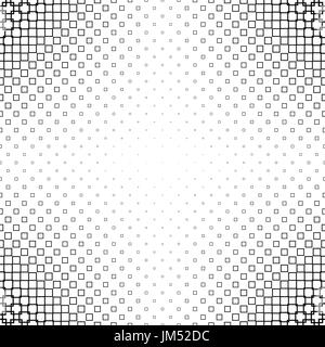 Black and white abstract square pattern design Stock Vector